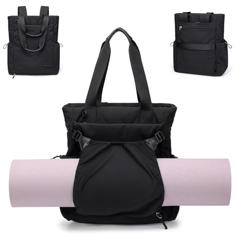 GOLF SUPAGS Konvertibel ryggsäck för kvinnor, laptopväska, yogapåse, gymryggsäck för pilates, för resor, träning, yoga, arbete och shopping