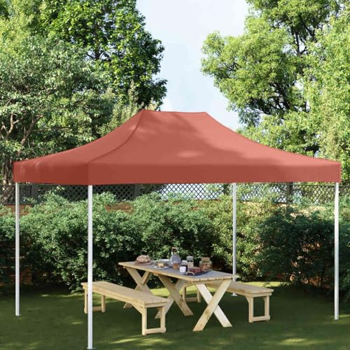 Techo de carpa para celebraciones color terracota 4x3m 270g/m²,Jardín,Artículos de exterior,Estructuras de exteriores,Accesorios para pabellones y cenadores,Cubiertas para carpas y cenadores-315359