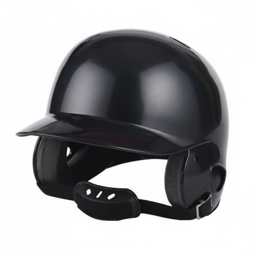 perfk Casco Protector Infantil Béisbol Casco con Mascarilla Protectora Interior de Espuma Reforzada Entradas de Aire Estratégicas Adecuado para Alumnos Deportistas Juegos Recreativos, Negro, Niños