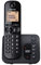 Panasonic KX-TGC220EB DECT Cordless Phone with Answering Machine, 1.6 Inch Easy-to-Read Backlit Display, Nuisance Call Blocker, Hands-Free Speakerphone, ECO Mode - Black, Single Handset Pack
