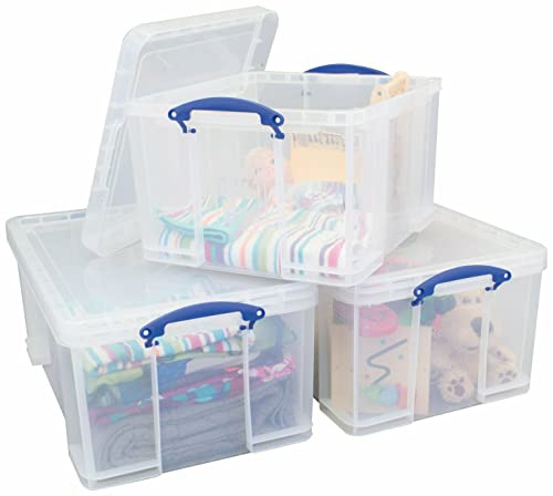Really Useful 2 x 64 Litre 1 x 42 Litre Storage Boxes Pack.