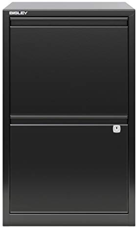 Bisley Filing Cabinet, Metal, Black, One Size, FFPFA2