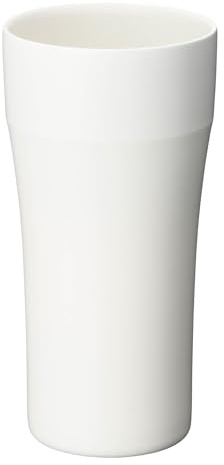 Kyocera CTB-420-WH Ceramic Vacuum Insulated Tumbler, 14.2 fl oz (420 ml), Ceramic Treatment, Interior and Outer Surface, Non-Sweat Insulation, Dishwasher Safe, Ceramag White