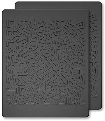 JIMISHA Tappetino Antiscivolo per cruscotto, Tappetino Auto cruscotto Anti-Scivolo, Antiscivolo Mat per telefoni cellulari, Occhiali da Sole e Chiavi, 6.3 x 5.12 inch, 2 Pezzi