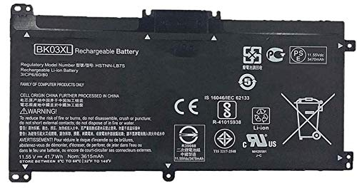 ASKC BK03XL Battery for HP Pavilion X360 14-BA000 14M-BA000 14M-BA011DX 14M-BA013DX BA015DX BA114DX 14-ba253cl 14-ba125cl 14-ba175nr 916366-421 541 916811-855 HSTNN-LB7S UB7G TPN-W125 11.55V 41.7Wh