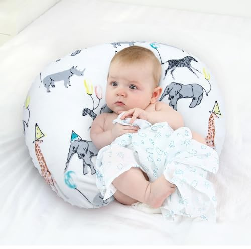 LAT LEE AND TOWN Cuscino per Allattamento Piccolo Minky – Cuscino per Gravidanza, Cuscino per Allattamento e per l'allattamento per Neonati, Ragazzi e Ragazze, Idea Regalo