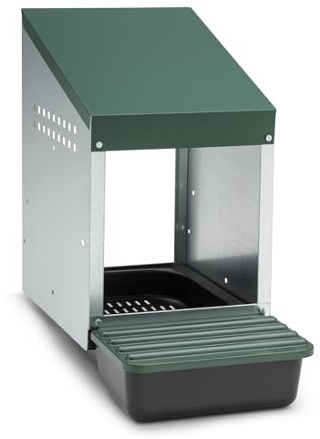 Agrarzone Äggnäste för höns, 1 fack – Robust – Med uppsamlingsbricka och ventilationsgaller – Hönsnäste för väggmontering