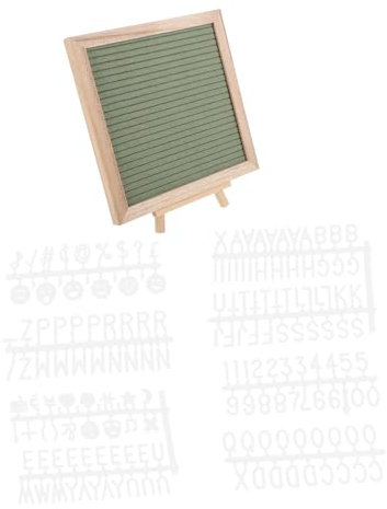 HOUDERCO 1satz Holzrahmen Buchstabenbrett Mit Wiederverwendbaren Buchstaben Quadratische Nachrichtentafel Für Zuhause Und Büro Vielseitig Einsetzbar Zur Dekoration Memo Board