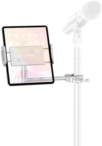 elitehood Support Tablette Aluminium Réglable 360° pour iPad 4-13 Argenté