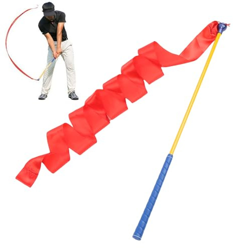 Fabater Club Swing Stick Ribbon Warm Up Trainer, Strength Tempo Training Aid for Indoor Outdoor, 70cm L