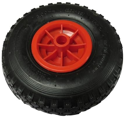 Replacement Trailer Jockey Wheel 10 260MM X 85MM (Heavy Duty Pneumatic Spare Tyre Plastic Rim)