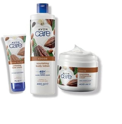 Avon Care Kakaobutter Pflegeserie 3 tlg. VanilleKakao & Vitamin E