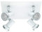 EGLO Deckenlampe Tamara 1, 4 flammige Deckenleuchte, Deckenleuchte Bad, Badezimmer Lampe aus Metall in Weiß und Chrom, Glas, Deckenstrahler, Spots inkl. GU10 Leuchtmittel, warmweiß, IP44