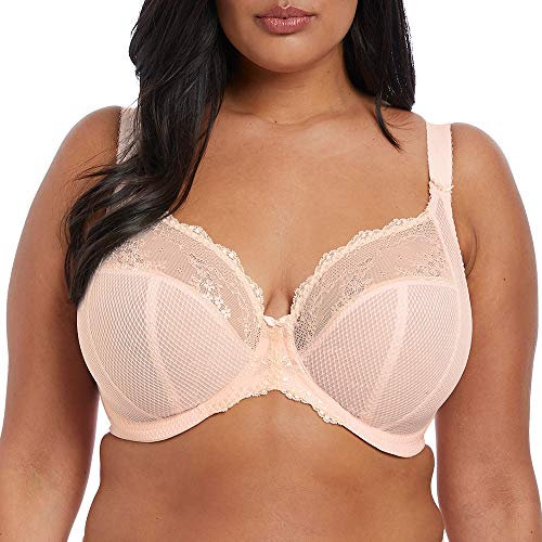 Elomi Women's Charley Stretch Lace Underwire Plunge Bra Ballet Pink, 38J