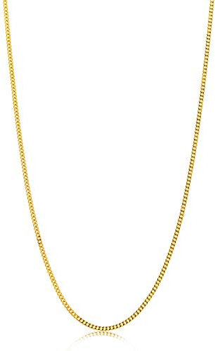 MIORE Panzer Halskette komplett aus 14 Karat / 585 Gelbgold, Länge 45 cm
