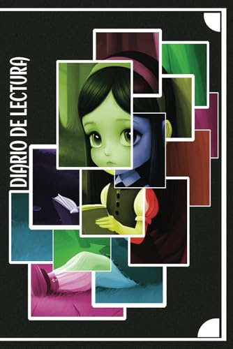 Diario de lectura: Cuaderno de registro de lecturas con bonita portada de tapa blanda personalizada, para amantes de los libros.