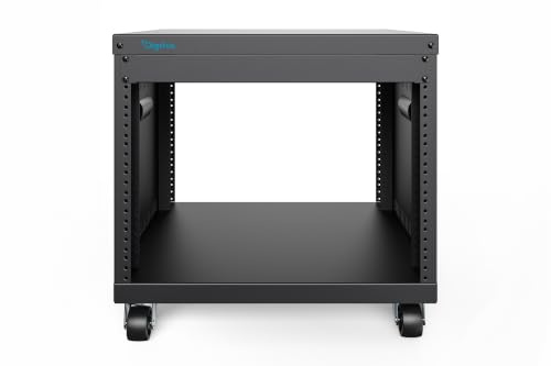 DIGITUS DN-48000 - Ljudrack - 19 tum - 8U - Universellt utrustningsrack - För audio-videotillbehör - Omonterad - Maxlast 136 kg - Med hjul - Svart