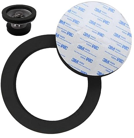 Acunny Anello Altoparlante per Auto, Anelli rapidi, Pannelli sonori autoadesivi in Schiuma per Altoparlanti da 6,5 Pollici, Kit Amplificatore in Schiuma Isolante Universale