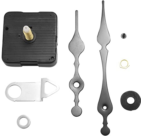 AWAOVV Long Spindle Clock Mechanism Movement, Quartz Clock Mechanism Clock Hands, Replacement Wall Clock Mechanism, 3/5 Maximum Thickness, 1-1/10 Total Shaft Length, Electric Clock Mechanism