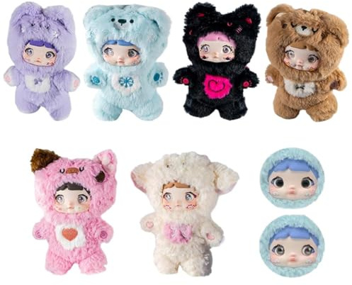 Nommi Loveliness Never Ends Series Plush Box, Cute Figures Collectible Toys Dolls, Bag Charm Pendant, Birthday Gifts for Friends
