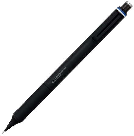 Tombow MONO Graph Fine Mechanical Pencil, Black, Line Width 0.5 mm, HB, Integrated Eraser, Refillable, Soft-Touch Metal Handle [SH-MGF11]