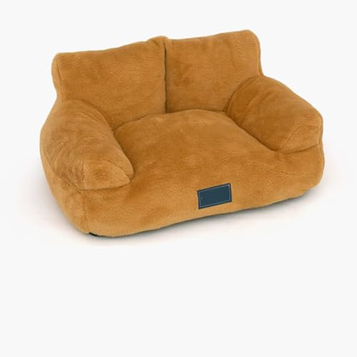 Miaogoo Sofá de Felpa Esponjosa para Gatos y Perros Cama Ortopédica Calmante para Mascotas, Cojín de Dormir Lavable Extraíble Sofá Antideslizante para Mascotas para Perros Pequeños y Medianos y Gatos