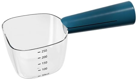 Durlo Taza Medidora De Comida Para Perros Con Báscula, Cuchara Medidora Precisa Con Clips Para Bolsas, Para Interiores Y Exteriores, Color Azul