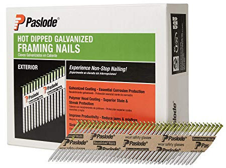 Paslode 30 Degree Galvanized Framing Nails, 2-3/8 x .113, Ring, 2000 Ct