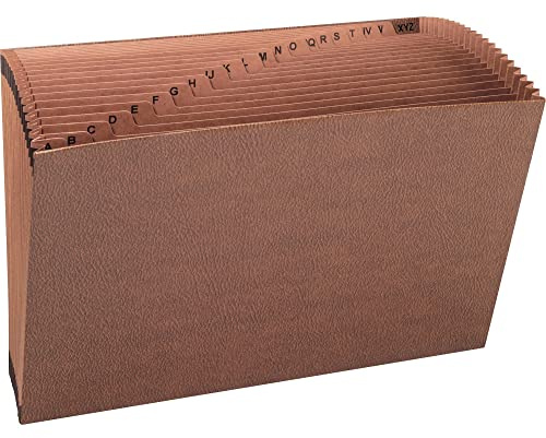 Smead TUFF Expanding File, Alphabetic (A-Z), 21 Pockets, Legal Size, Redrope-Printed Stock (70430)