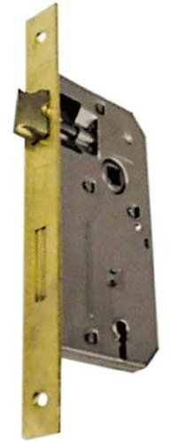 Serratura da Infilare Bordo Quadro Ottonato Patent Misura 35 mm Interasse 70 mm
