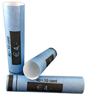 2700x Münzhülsen für 40 x 0,10 € (blau)