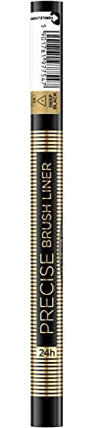 Eveline Cosmetics Eyeliner con Pennello Preciso - Lunga Durata 24 Ore, Nero Intenso, Applicazione Facile per Principianti, Pennello a Precisione Morbida