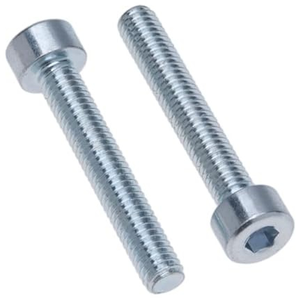 Tornillos de Cabeza de Cilindro M8 Strenght Sleel Class 8.8 (Paquete de 10) Tornillos de Cabeza Hexagonal Bañados en Zinc con Rosca Cilíndrica de Alta Resistencia Certificada DIN912 (8mm x 25mm)