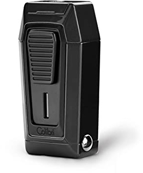 Colibri Quantum Triple Jet Flame Lighter | Built In V Shaped Cigar Cutter | lighter for smoking cigars | Wind Resistant | Works With Butane (Not Included) | Nice Elegant Gift Box | Two Year Warranty