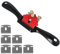 Litinliv Pialla a Coda Regolabile, Spokeshave con 6 Lame di Ricambio, Pialla Manuale con Base Piatta, Attrezzi Manuali Perfetto per Lavori in Legno, Legno e Lavorazione Del Legno