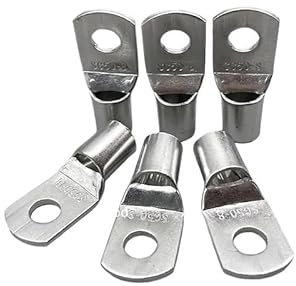 MNUPL 10 Piezas SC 50-8 50 mm2 8 mm Orificio for Perno Terminales de Cable de Cobre estañado Terminales de batería(20PCS)