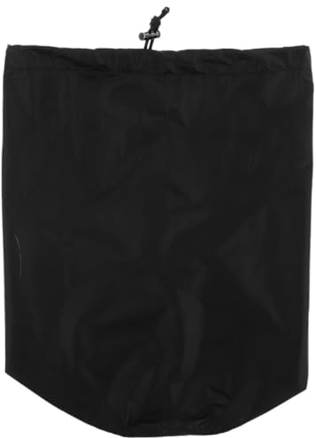 COOLHIYA Bolsa Ligera con Cordón para Chaquetas de Plumón Organizador de Prendas para Viaje Resistente Chinlon Compacta y Multifuncional para Ropa Exterior Color Negro