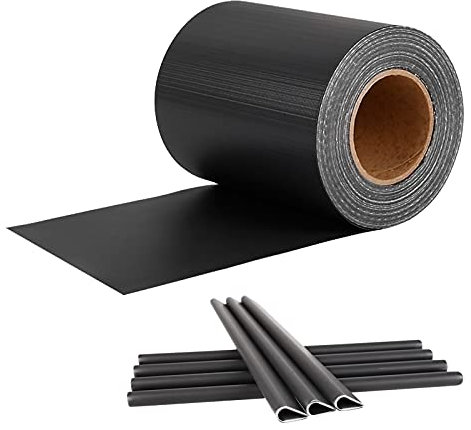 VA-Cerulean Valla de protección visual de PVC para vallas de doble varilla lámina de protección visual para jardín con clips de fijación 105 m x 19 cm color antracita Jardín Balcón Fences accesorios