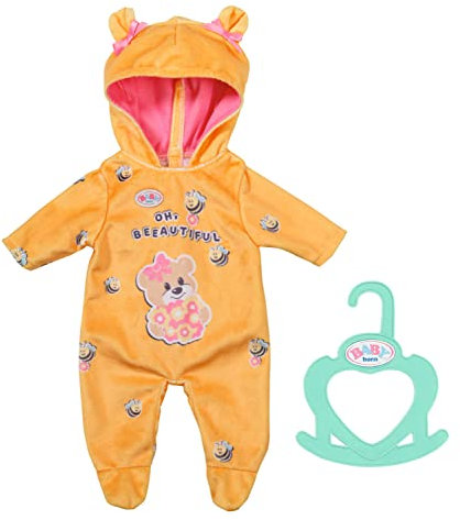 BABY born Little Onesie, Einteiler mit Bärenohren, für 36 cm große Puppen, 834619 Zapf Creation