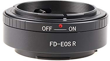FOTGA FD-EOSR - Anillo convertidor para objetivo Canon FD, compatible con Canon EOS R R3 R5 R5C R6 Mark II R7 R8 R10 R50 R100 RP EOSR soporte cámara sin espejo