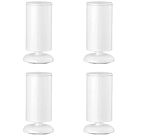 Frühstücksbar-Beine, verstellbar, 4er-Set, für Nachttisch, verstellbare Badewannenfüße, verstellbare Möbelbeine aus Edelstahl, Schrankbein, weiß-8 cm (3,1 Zoll) (weiß 6 cm (2,3 Zoll))