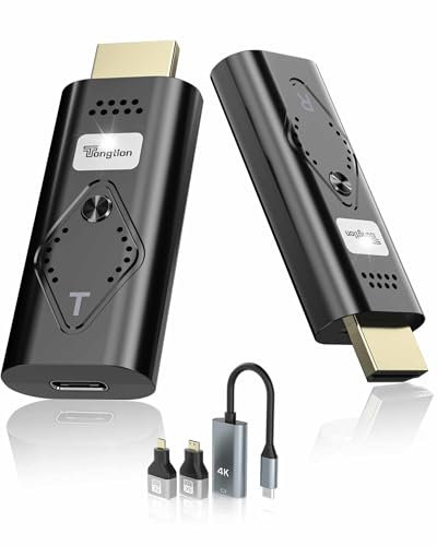 Wireless HDMI Sender und Empfänger 1080P@60Hz – Drahtlose HDMI-Verlängerung für TV/Beamer, Plug&Play, 30m Reichweite, HDCP1.2 – Ideal für Präsentationen/Streaming/Homekino
