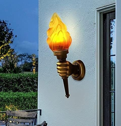 Apparecchio di illuminazione da parete Applique Lampada da parete a LED V-intage Lampada a sospensione industriale a parete Torcia Lampada dal design unico a forma di pugno