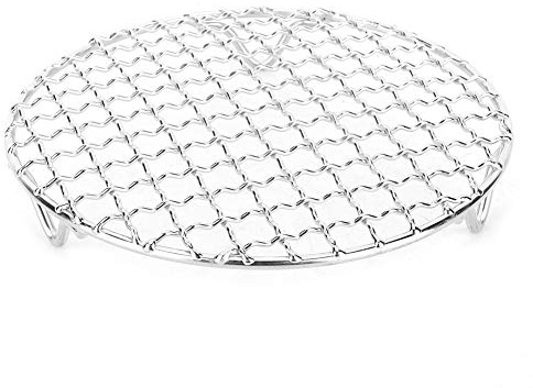 Fyearfly Griglia antiaderente in acciaio inox, griglia facile da pulire per pesce e carne