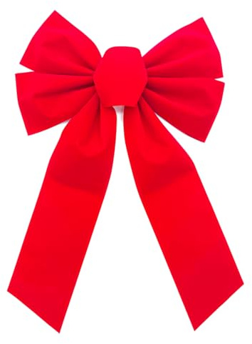 LAKPYN 1 Pezzi Fiocchi giganti fai da te super grandi, fiocco rosso, grandi decorazioni per matrimoni, fiocchi di Natale, decorazione per feste, casa, rosso