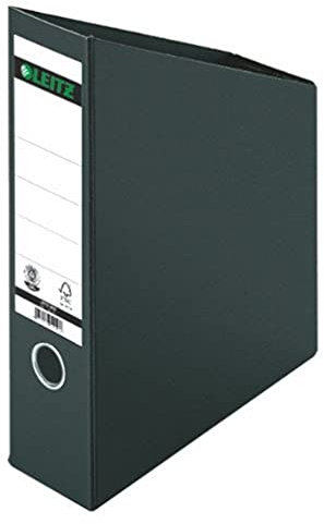 Leitz Stehsammler 80 mm Rückenbreite, A4, Hartpappe, Faltbar, Schwarz, 24230095