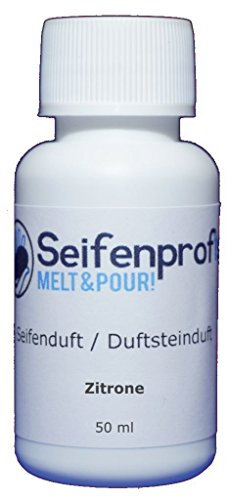 Seifenprofis 50 ml Seifenduft (Zitrone) Duftöl zur Seifenherstellung 100% vegan biologisch Badebomben Kerzenduft Raumduft Seifengießen