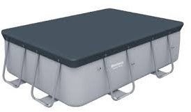 acquaverde Telo Copertura Copri Piscina Rettangolare in PVC Pesante Rinforzato per Piscine rettangolari bestway Misura 549 x 274 x 122 codice Prodotto 58378