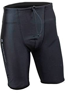 Sharkskin Men's Robust High-Waisted Chillproof Wetsuit Short Pants for Scuba Diving and Water Sports, Black, Medium (SSCPSPBK)