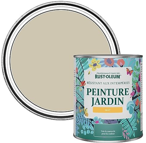 Rust-Oleum Beige Mould Resistant Garden Paint in Matt Finish - Silver Sage 750ml